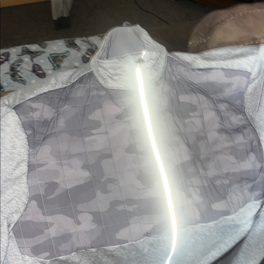 johnnie-O Gray Camo Military Jacket